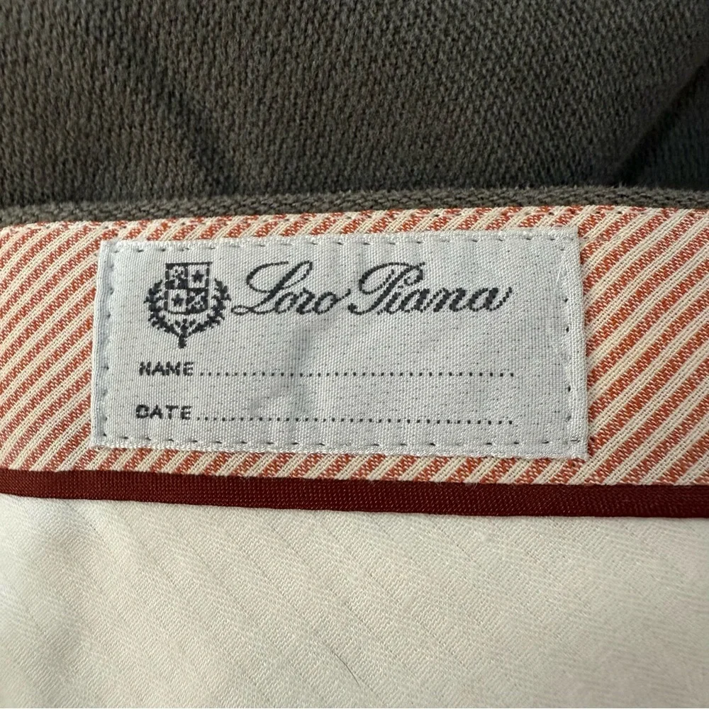 Loro Piano Trousers 100% Cotton in Grey